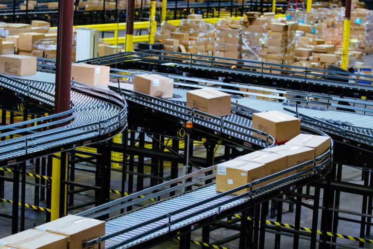 salson logistics conveyor line curve gallery image
