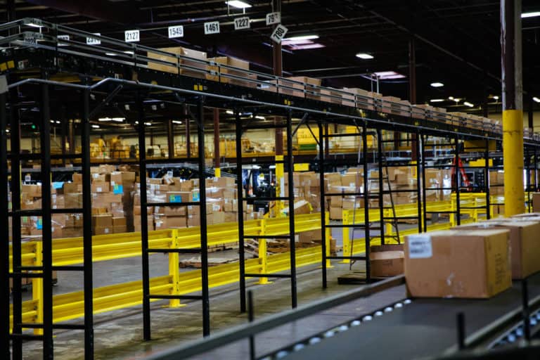 salson logistics elevated conveyor line gallery image