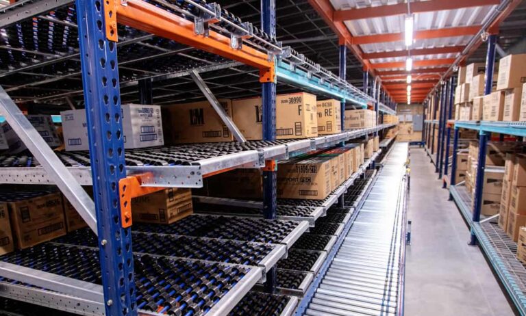 carton flow rack shelving descriptor image