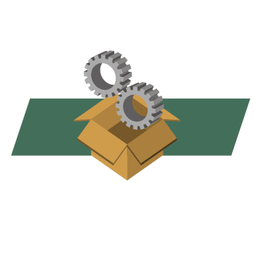 conveyor parts service graphic element