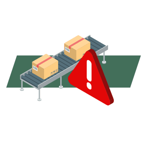 emergency conveyor service graphic element