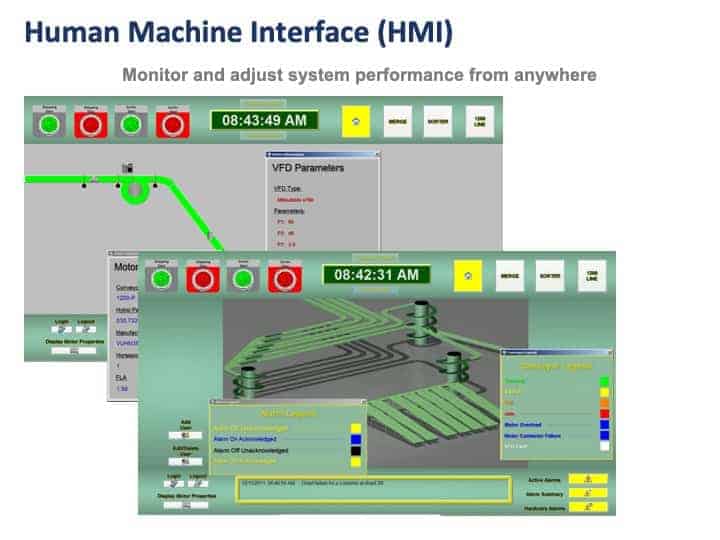 conveyor HMI program screenshot