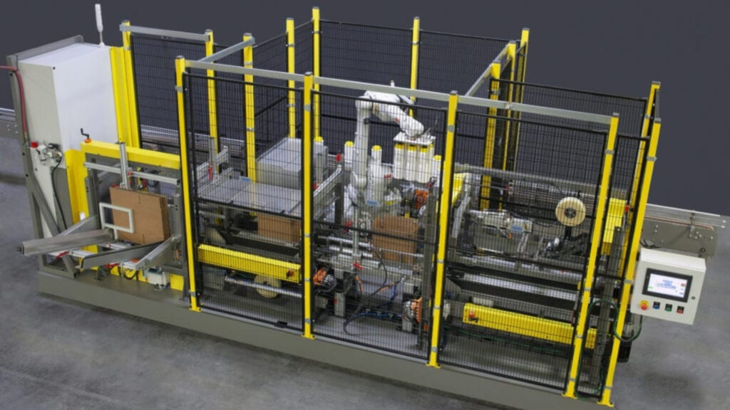 case forming and packing robotic arm equipment description image