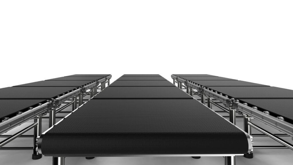 Pallet Conveyors: Equipment types & when to use them 18 belt-driven_pallet_conveyor_equipment_blog