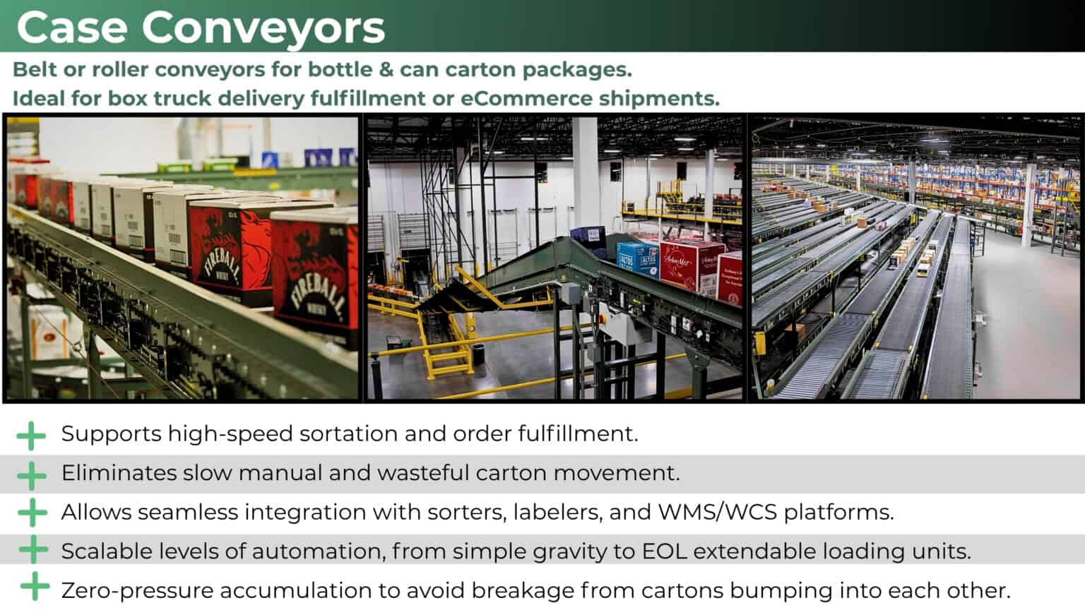 wine_spirts_beer_automation_equipment_case_conveyor_description
