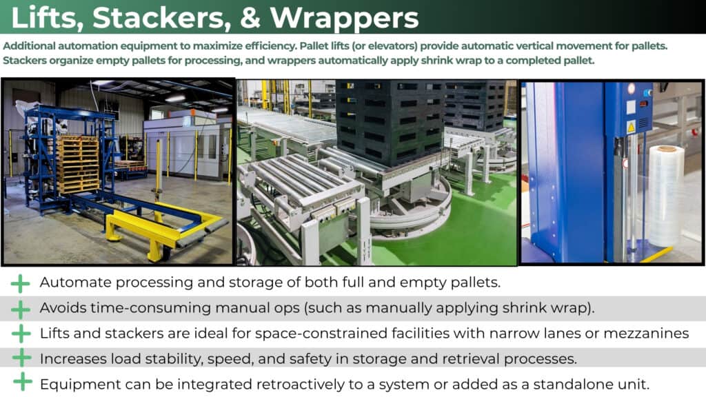 wine_spirts_beer_automation_equipment_lift_stacker_wrapper_description