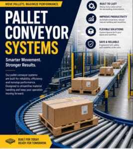 Pallet Conveyor System FAQ 101: Your Complete Guide to Century Conveyor Systems' Pallet Conveyor Solutions 2 pallet conveyor system
